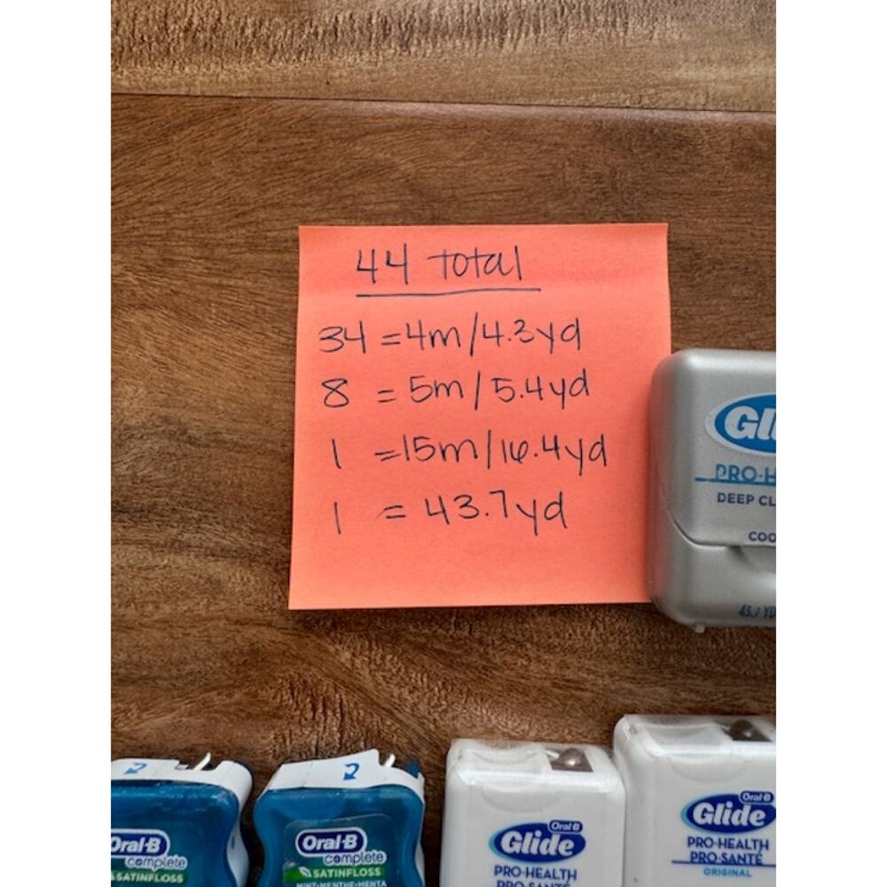 Oral-B Glide Original Formula Pro Health Floss DISCONTINUED RARE Lot of 44 - Picture 3 of 8